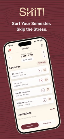 SHIT: Student Helper tool iPhone screenshot