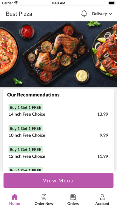 Best pizza Derby. Screenshot