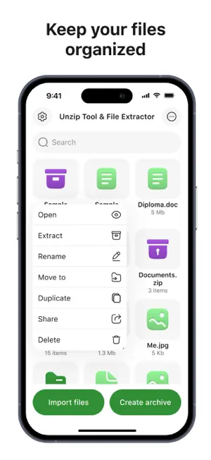 Unzip Tool & File Extractor screenshot 4