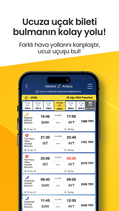 Ucuzabilet - Flight Tickets Screenshot