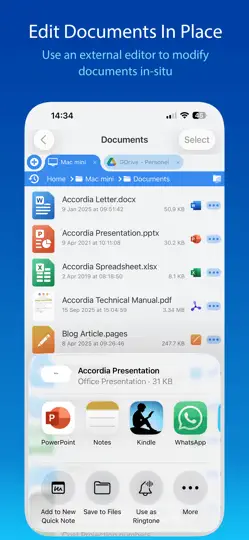 Screenshot von FileBrowser - Document Manager auf dem iPhone 5