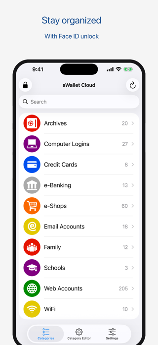 aWallet Password Manager Screenshot 1 of 6