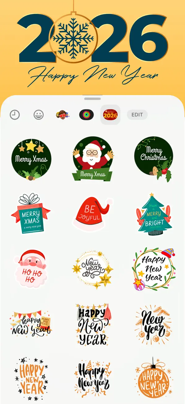 Screenshot #3 pour Amazing New Year Stickers