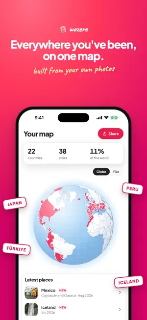 Wozere: Travel Map screenshot 1