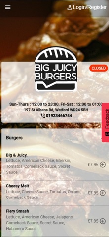 Big Juicy Burger screenshot