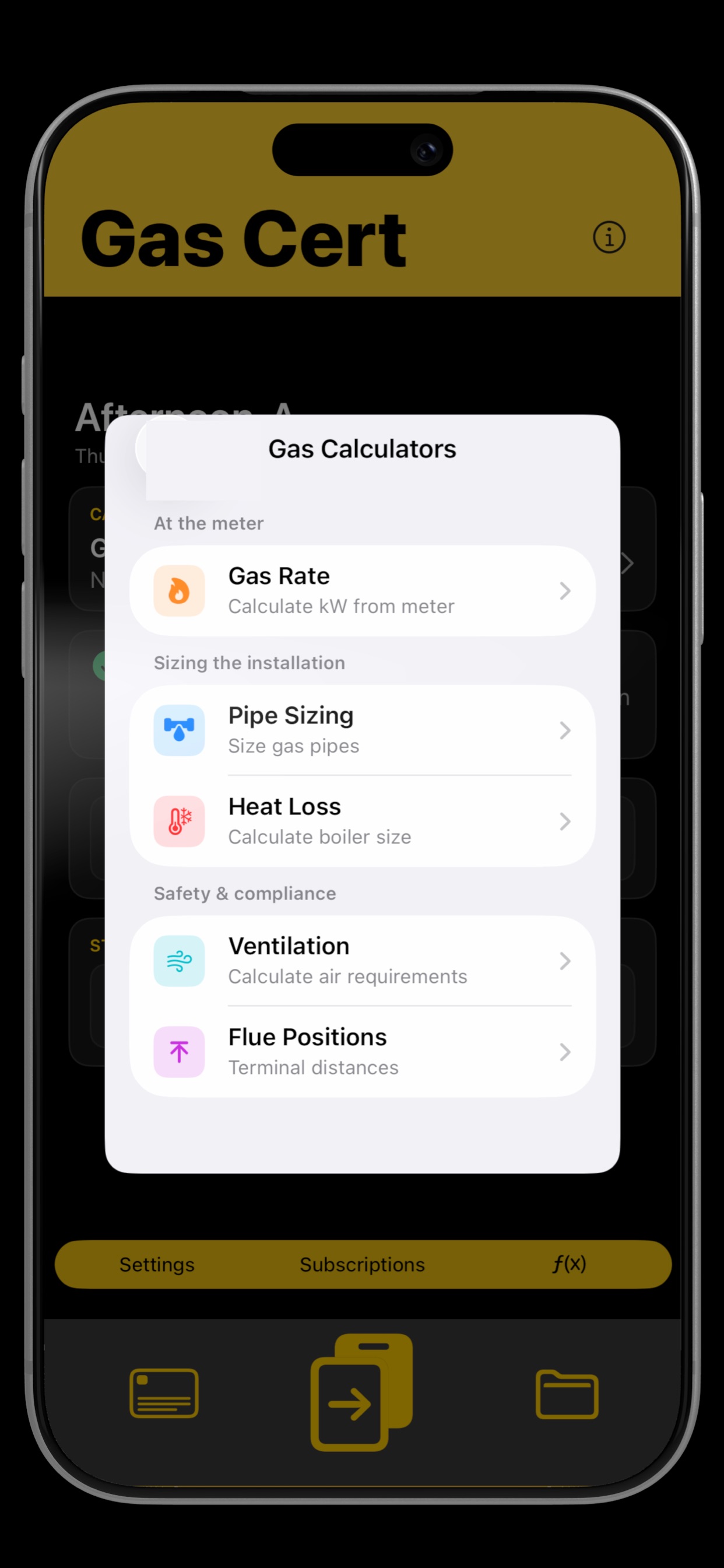 Screenshot 8 of GasCert: CP12 Gas Certificates