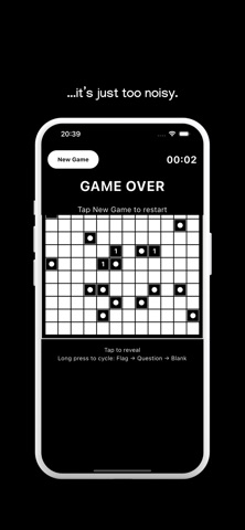 Minesweeper | Black and White screenshot