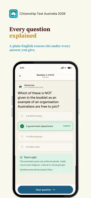 Citizenship Test Australia RML screenshot 2