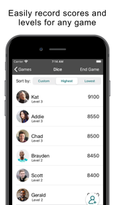 Keep Score: Game Score Tracker screenshot