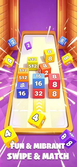 Neon Merge 2048 screenshot 2