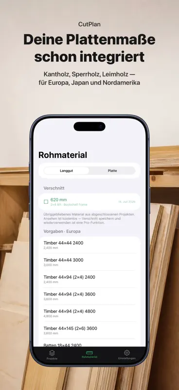 Zuschnittplan Holz & Platten screenshot 5 of 10