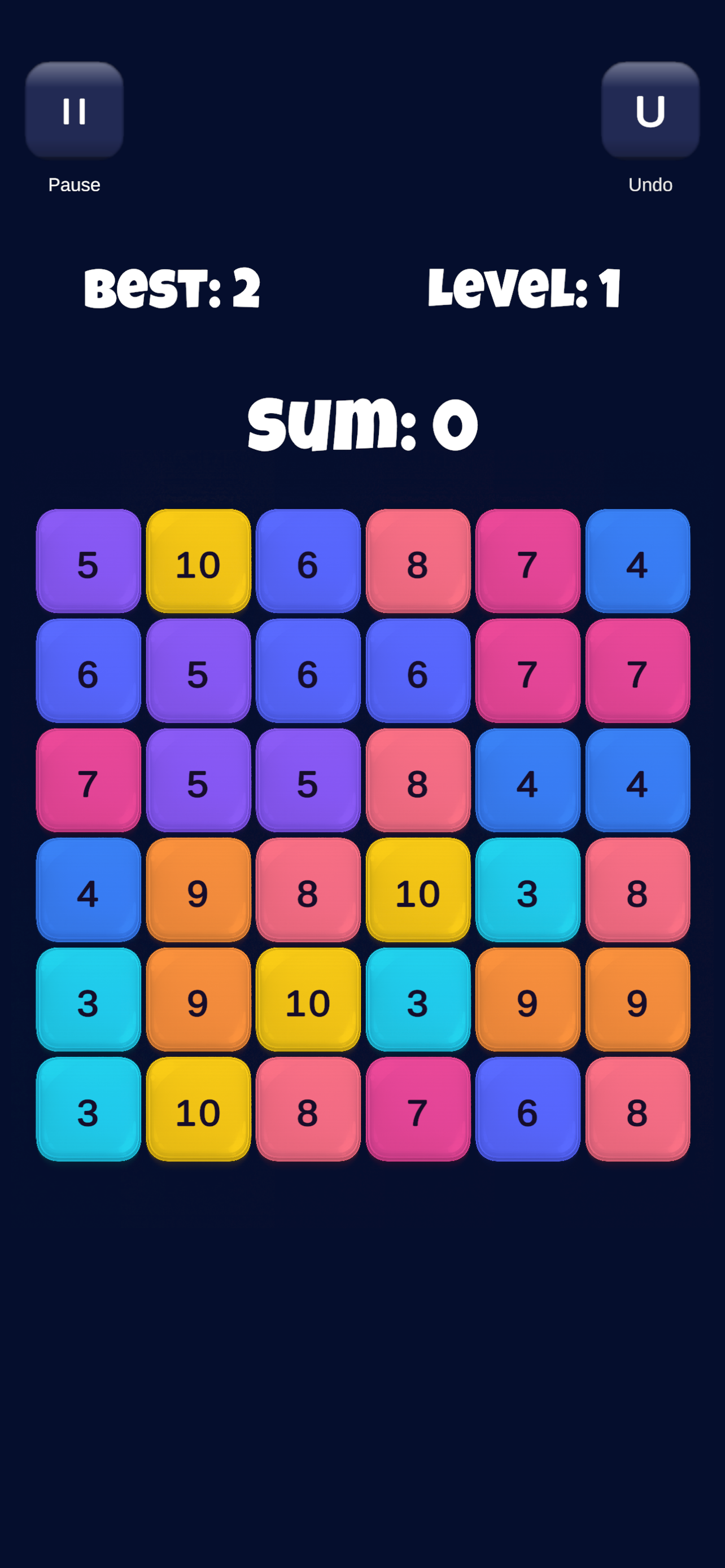 Reach 22 Puzzle