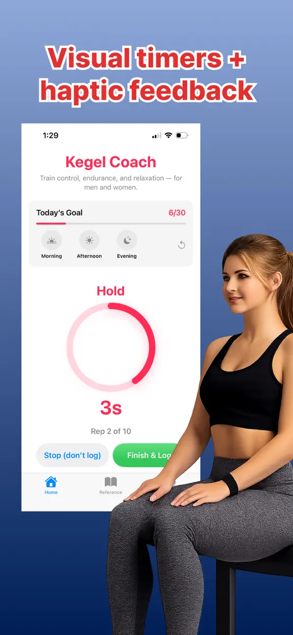 Kegel & Pelvic Floor Timer App Screenshot 2