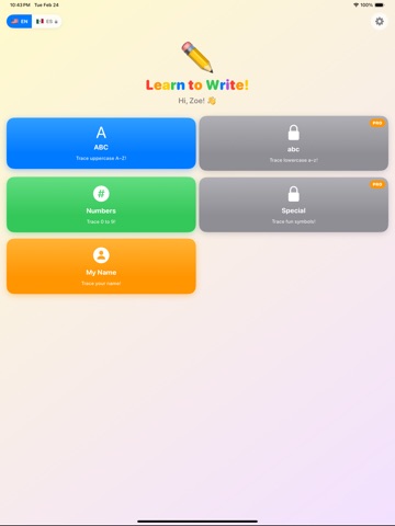 Learn to Write by PayneBrain iPad screenshot