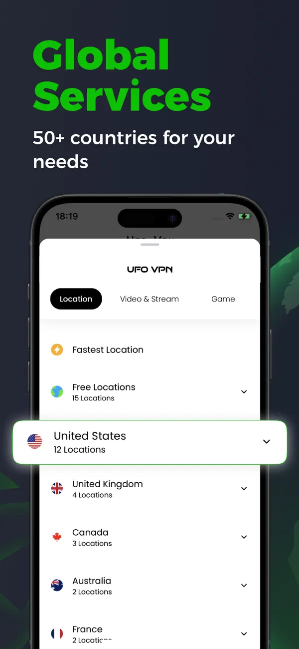 #2. UFO VPN: Ultra Fast Secure VPN (iOS) di: Dreamfii HK Limited