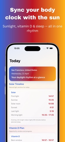 SunSync - Circadian Tracker Screenshot 1 of 4