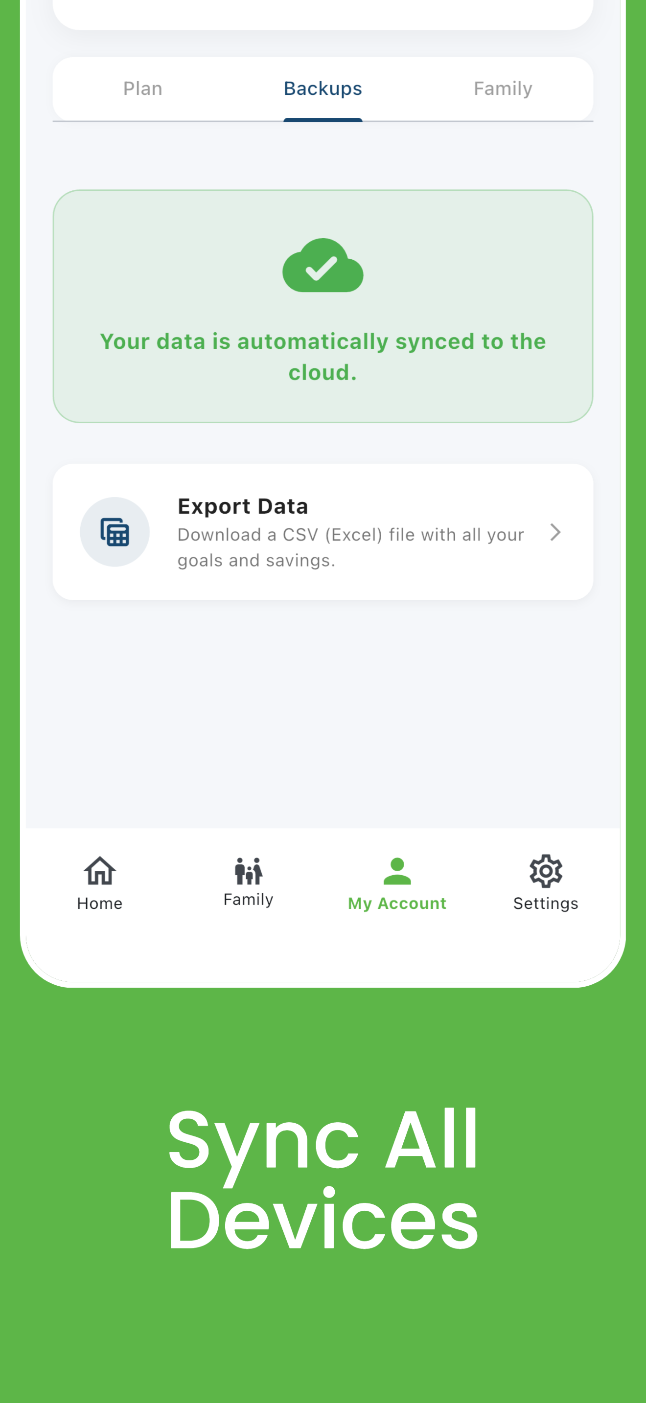 Finan360: Savings & Goals