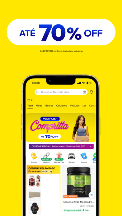 Mercado Livre: Fazer Compritta iPhone screenshot 2