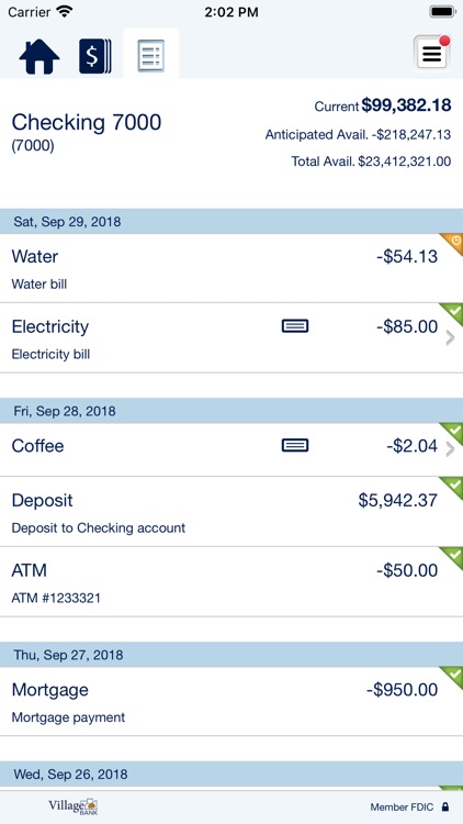 Village Bank Business