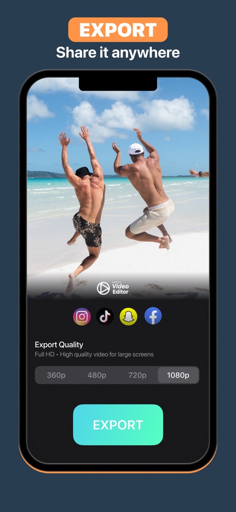 Video Editor · - Effortless Sharing Options