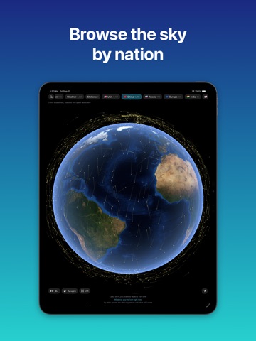 Satellite Tracker: Live Orbits iPad screenshot