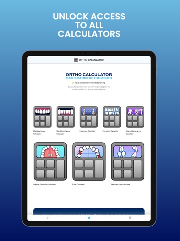 Ortho Calculator iPad screenshot