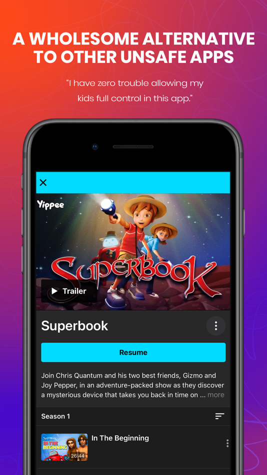 #5. Yippee TV: Christian Streaming (iOS) By: Yippee Entertainment, Inc. (U.S.)