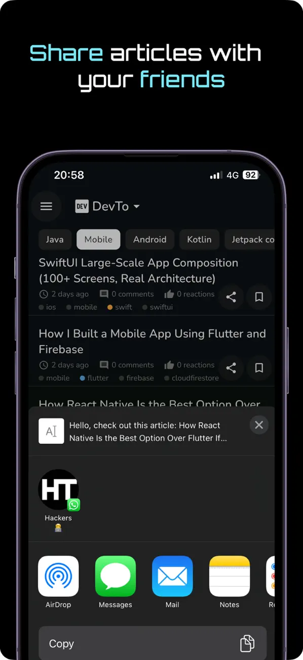 #5. Hackertab (iOS) By: Zouhir RAJDAOUI