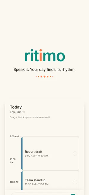ritimo: brain dump planner screenshot 1