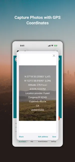 My GPS Coordinates ° screenshot 2