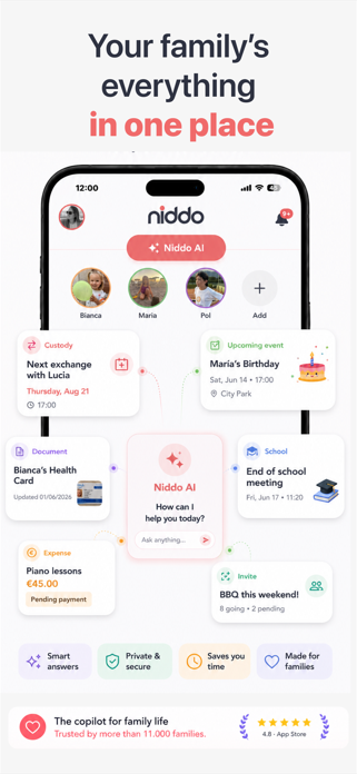 NIDDO - Co-Parenting App Screenshot 1 of 5