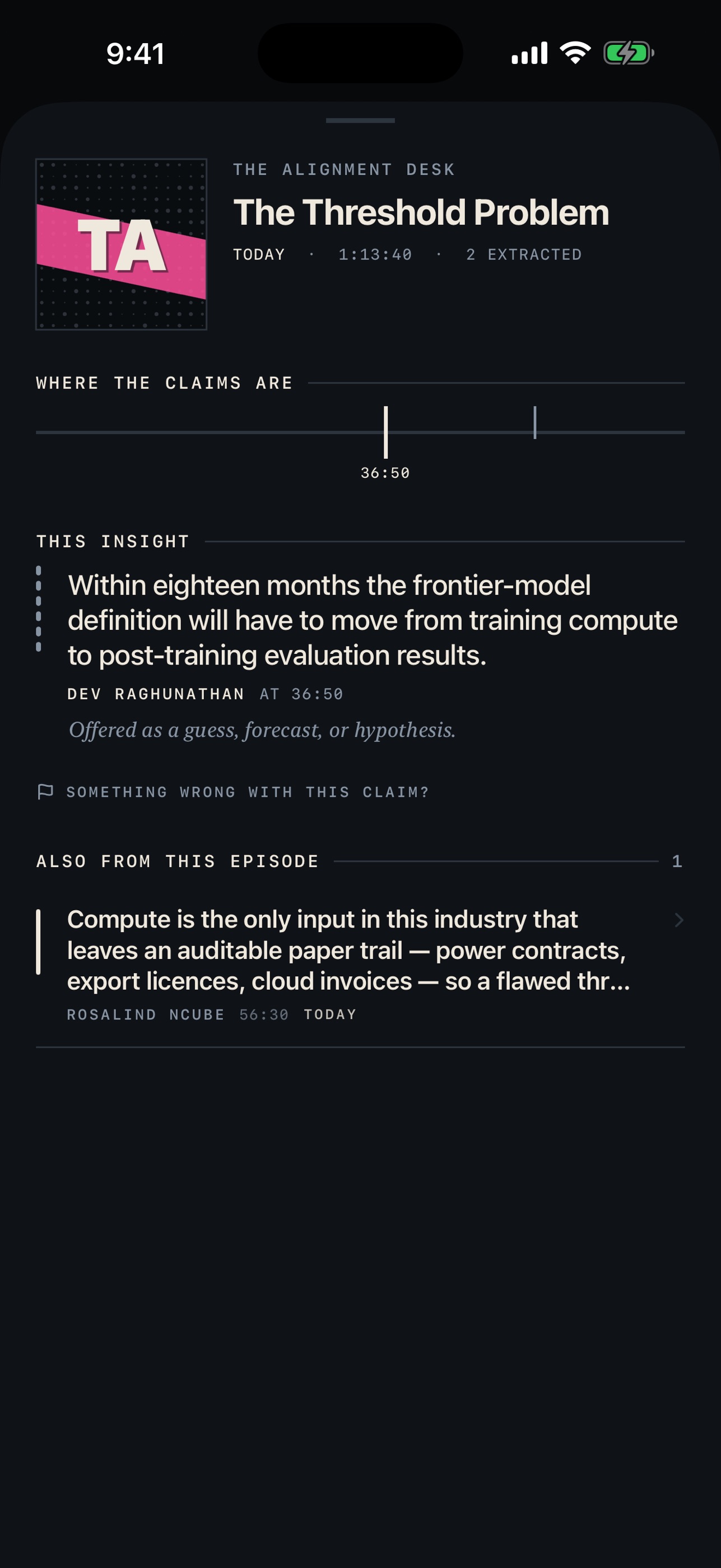 Screenshot 2 of Aver — Podcast Claims