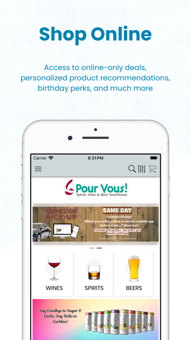 Pour Vous Wine Spirits & Beer Screenshot
