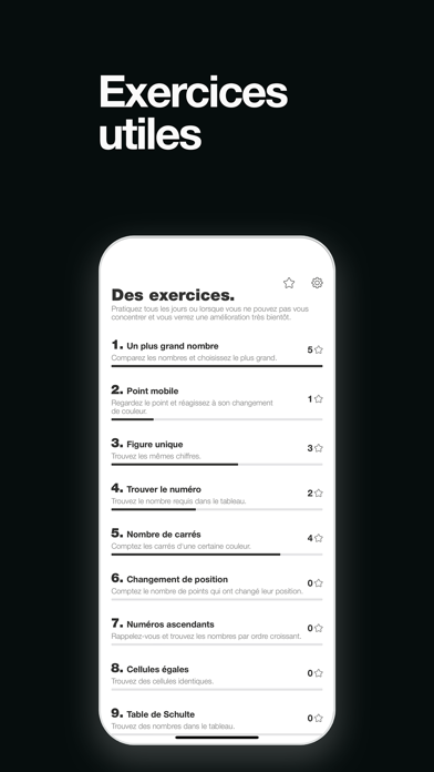 Screenshot #2 pour Entraînement Concentration