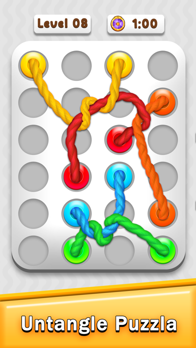 Twisted Rope Tangle Screw Game Screenshot