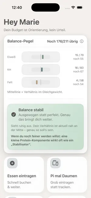 Macrobalance screenshot 3