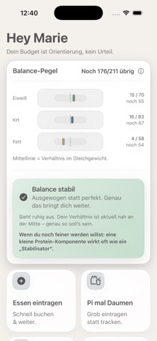 Macrobalance screenshot