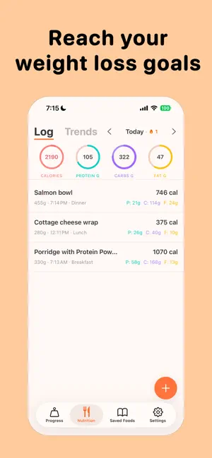 Momo - Calorie & Macro Tracker screenshot 1