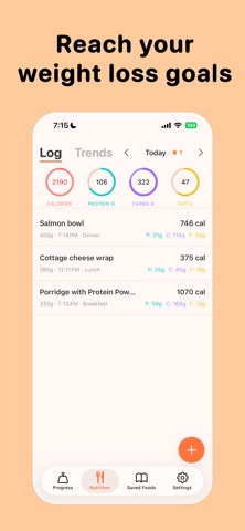 Momo - Calorie & Macro Tracker Screenshot 1 of 9