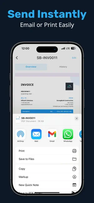 Invoice Maker: Estimate, Quote screenshot 3