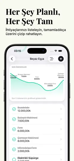 Düğün Listem iPhone Ekran Görüntüsü 5