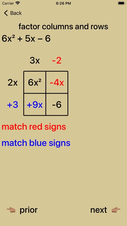 Quadratic Factoring screenshot-5