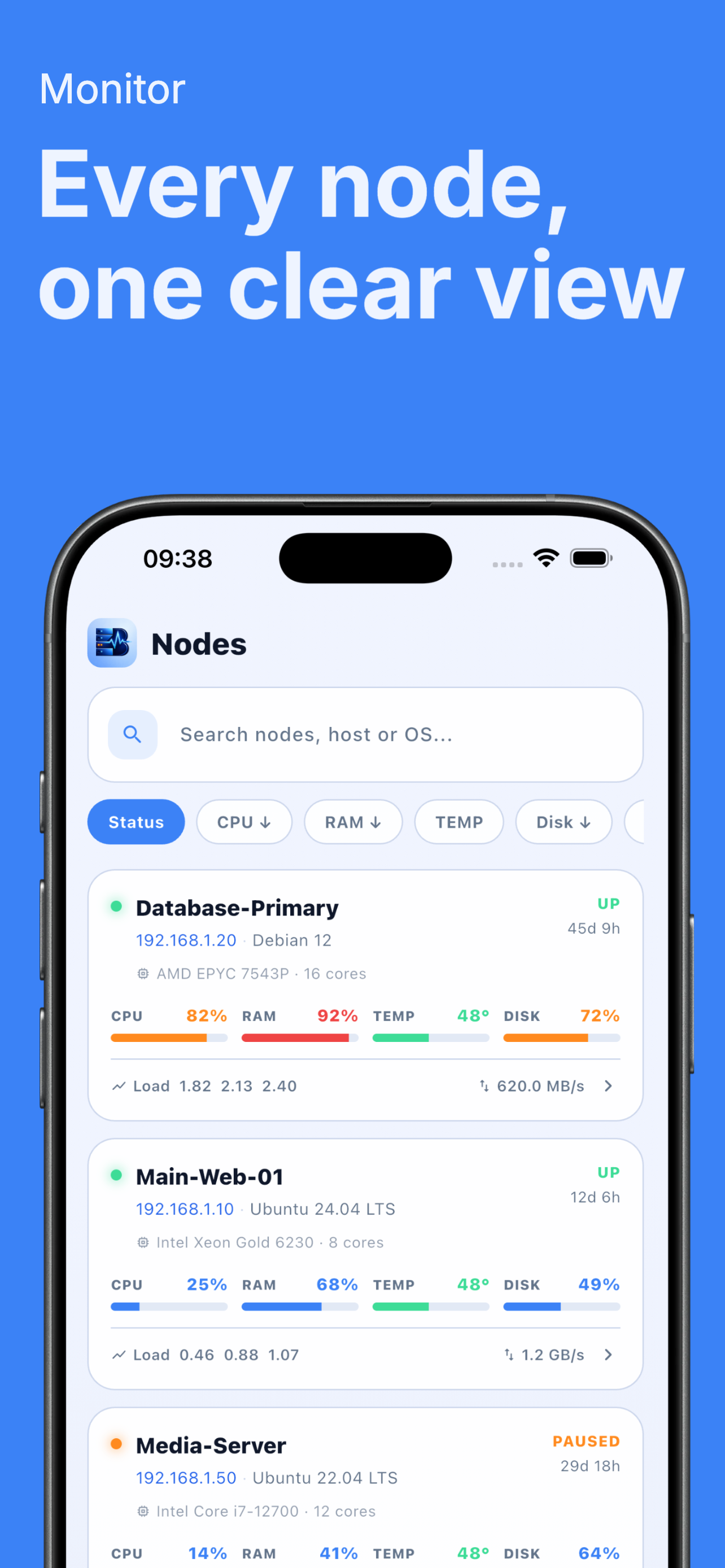 Beszel : Dashboard screenshot 2