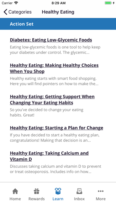 Arkansas Healthy Blue Rewards Screenshot