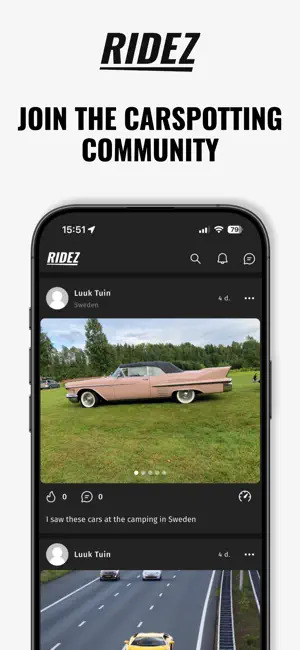 Ridez - Car Spotting App screenshot 1