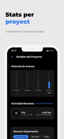 Disty: Project Time Tracker screenshot