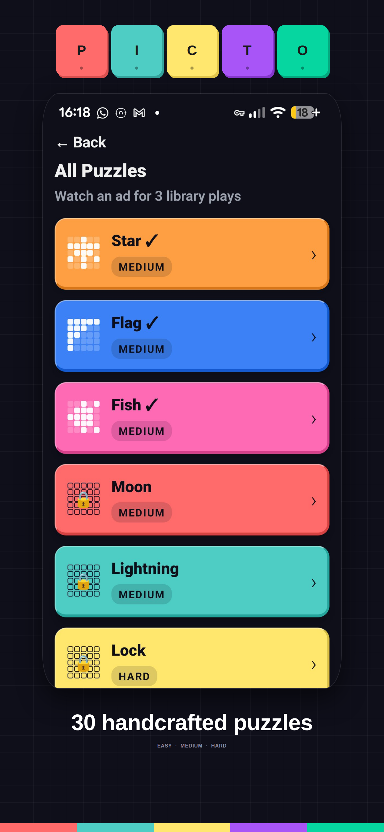 Picto: Daily Nonogram Puzzles