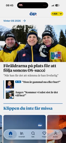 ÖP Nyhetsapp screenshot
