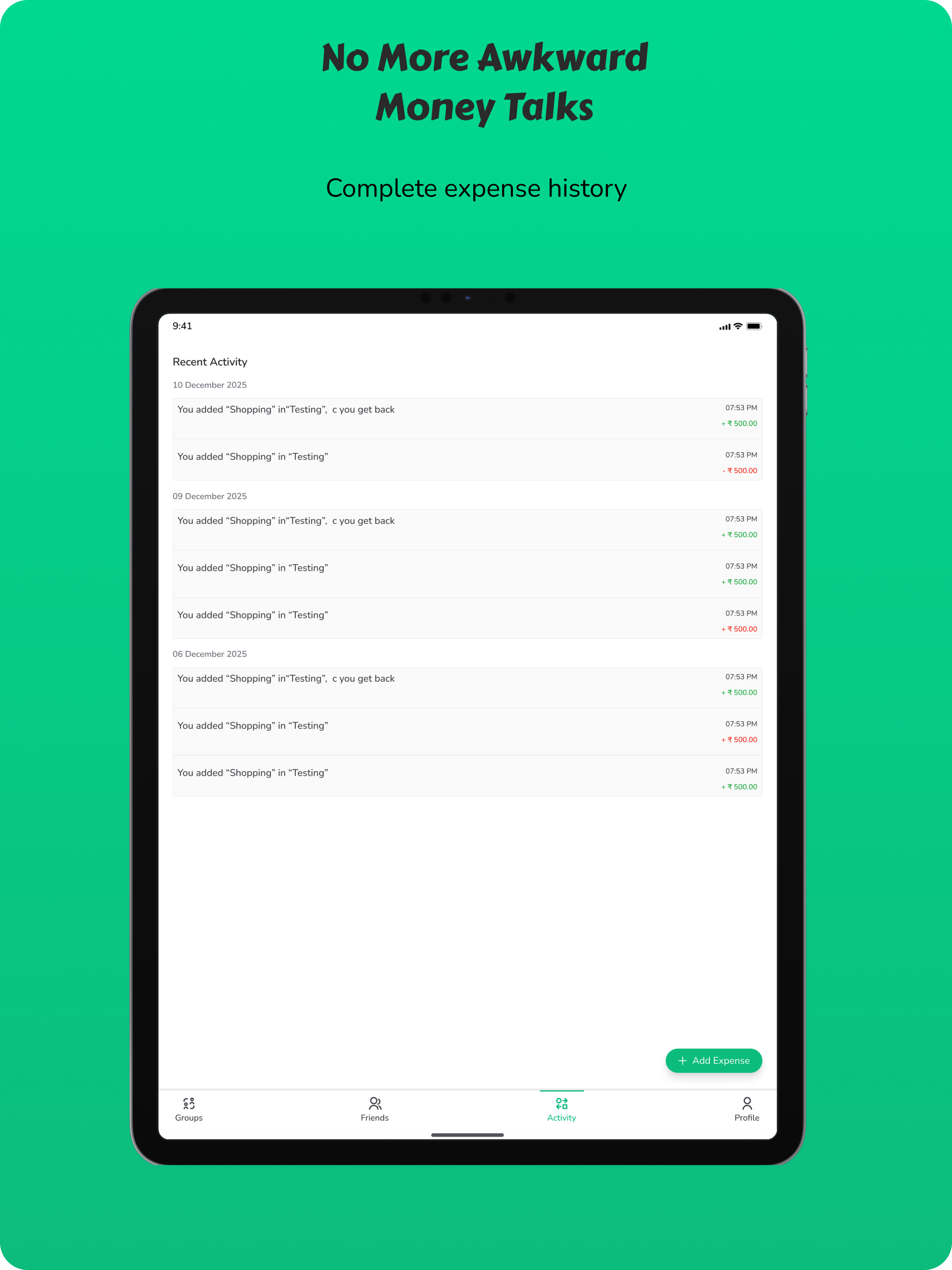 Split Sense - Split Expenses screenshot 11