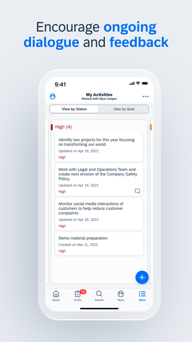 SAP SuccessFactors Mobile のスクリーンショット